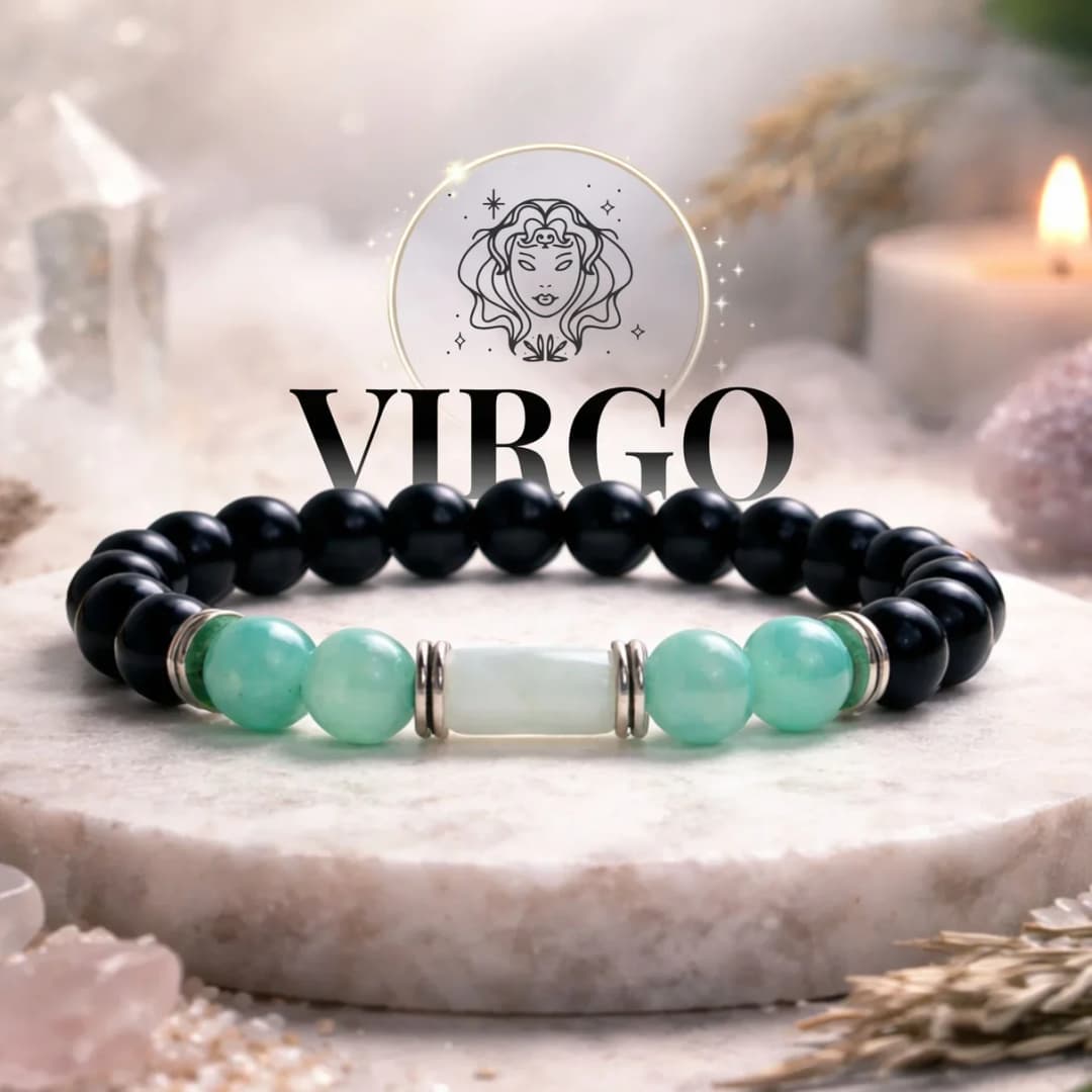 Fluorite Zodiac Band – Virgo (कन्या राशि)