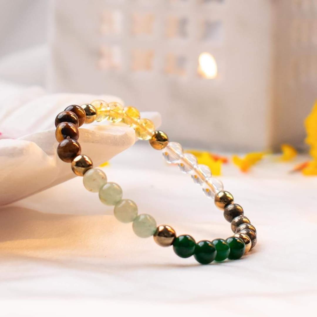 Dhanyog Bracelet – Natural Stone Bead Bracelet