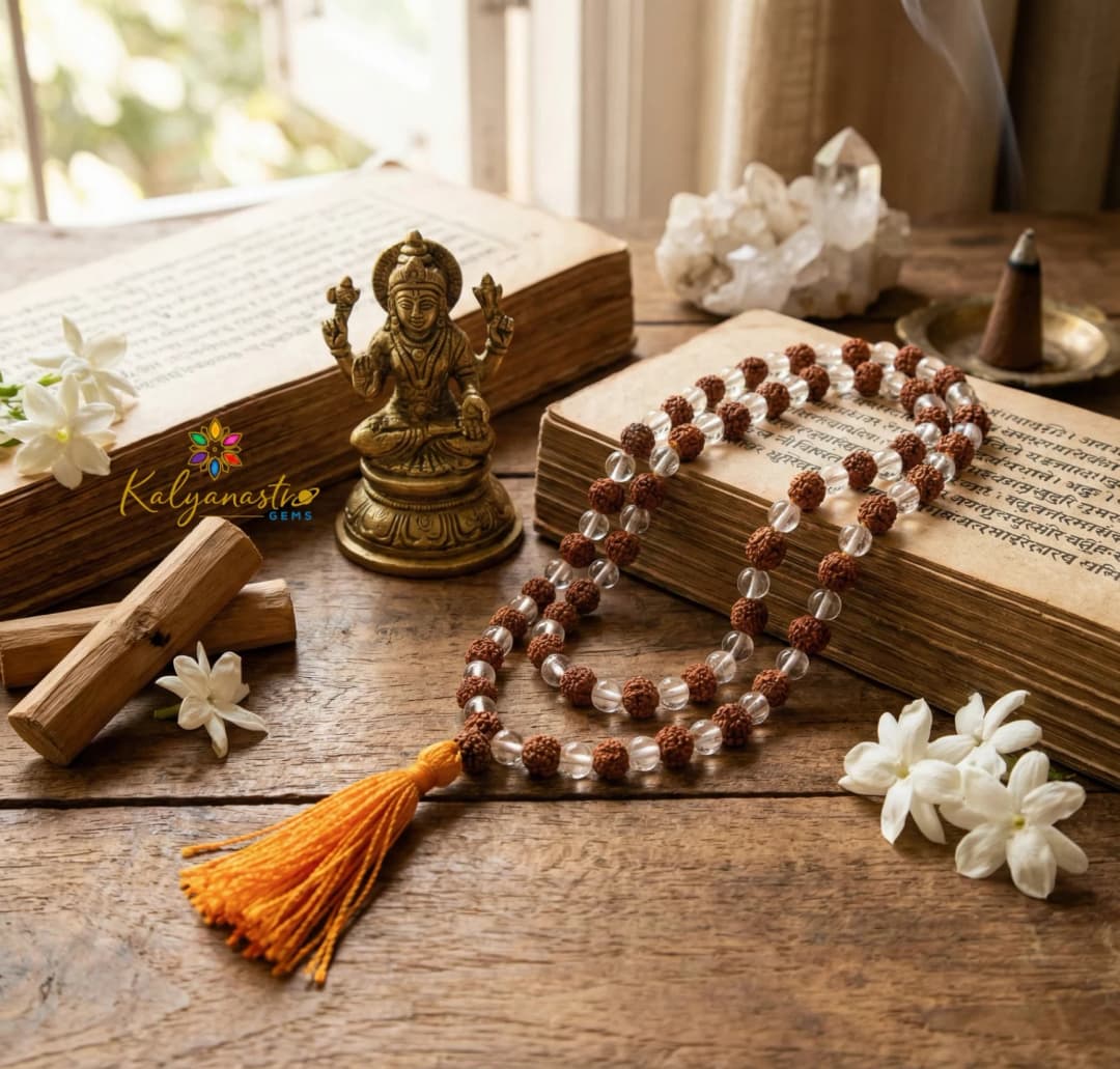 Rudraksha Mala Premium 108+1 – Natural Rudraksha Beads